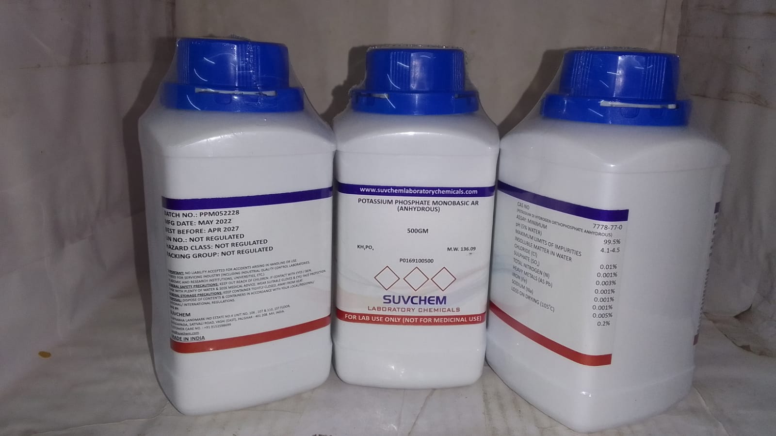 POTASSIUM PHOSPHATE MONOBASIC AR (ANHYDROUS)