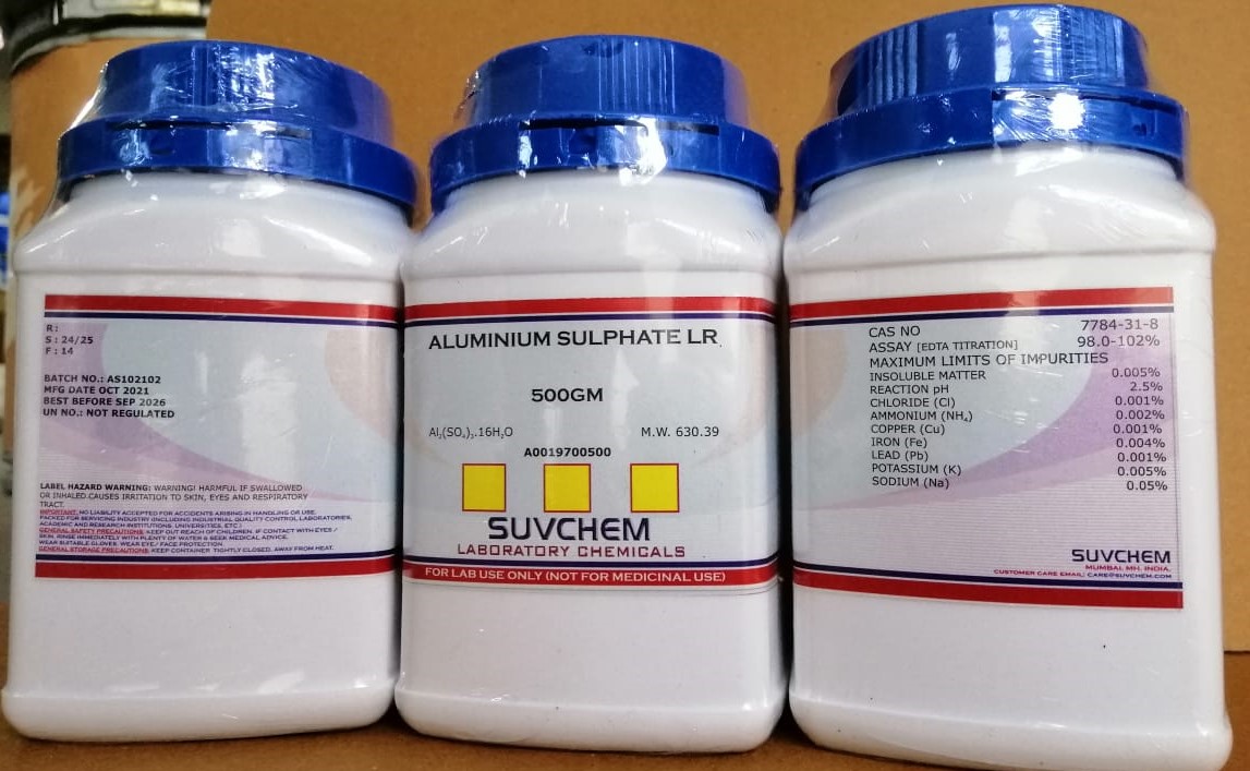 ALUMINIUM SULPHATE LR (18H2O)