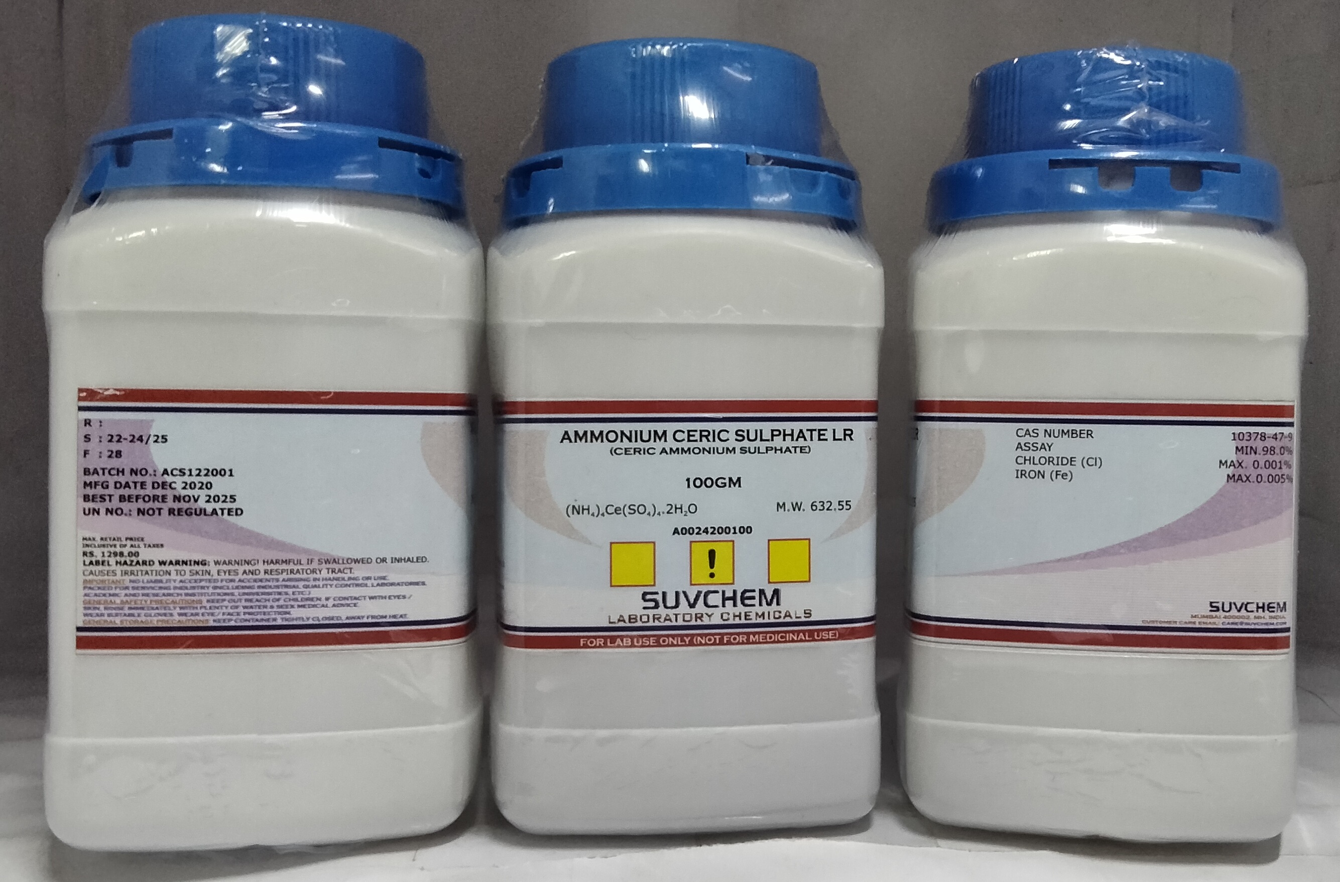 AMMONIUM CERIC SULPHATE LR (CERIC AMMONIUM SULPHATE)