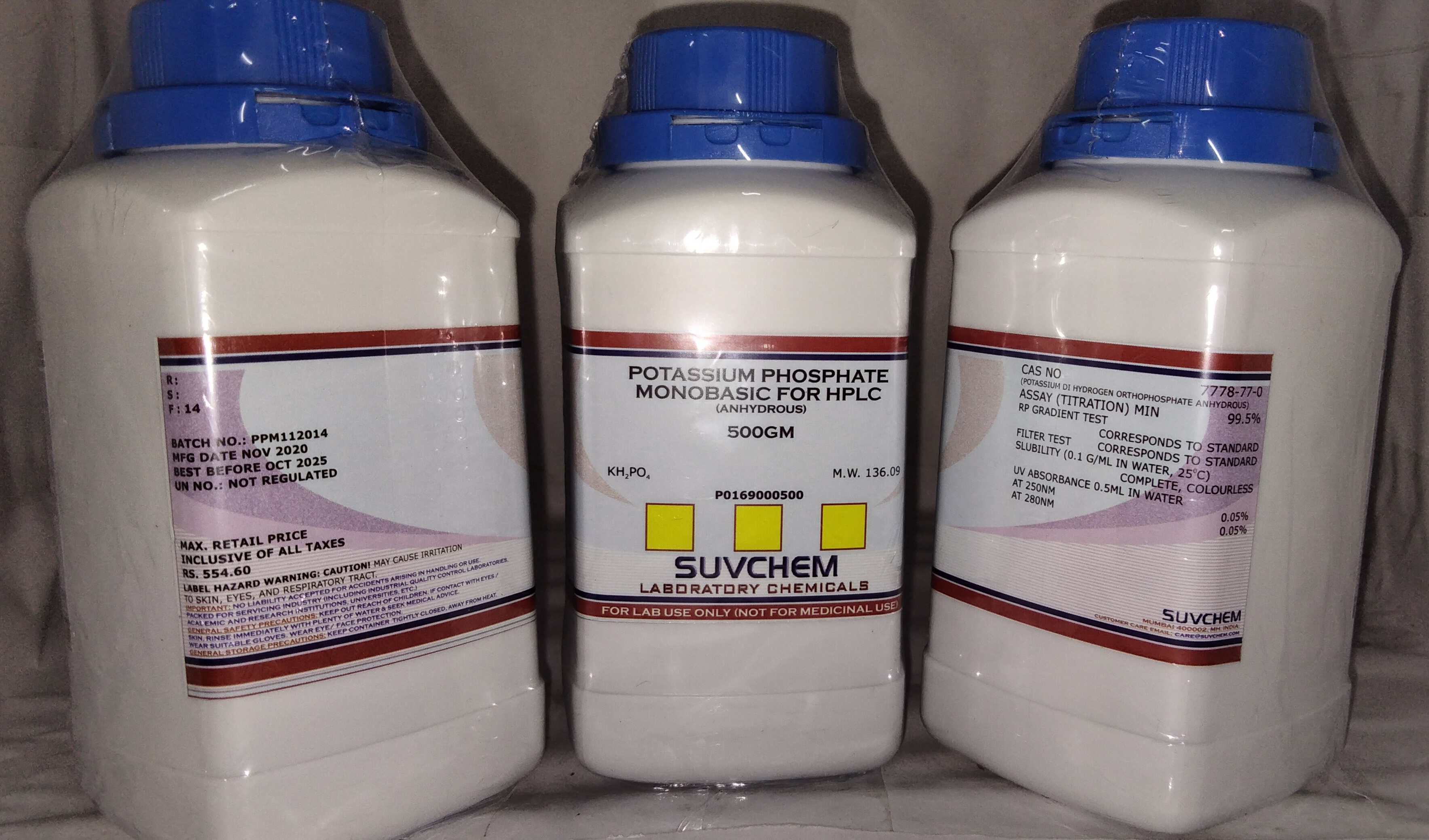 Suvchem Manufacturer And Exporter Of Potassium Phosphate Monobasic Lr Anhydrous 4833