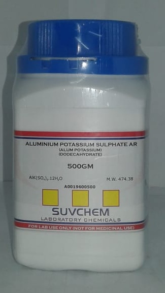 ALUMINIUM POTASSIUM SULPHATE AR (DODECAHYDARATE)