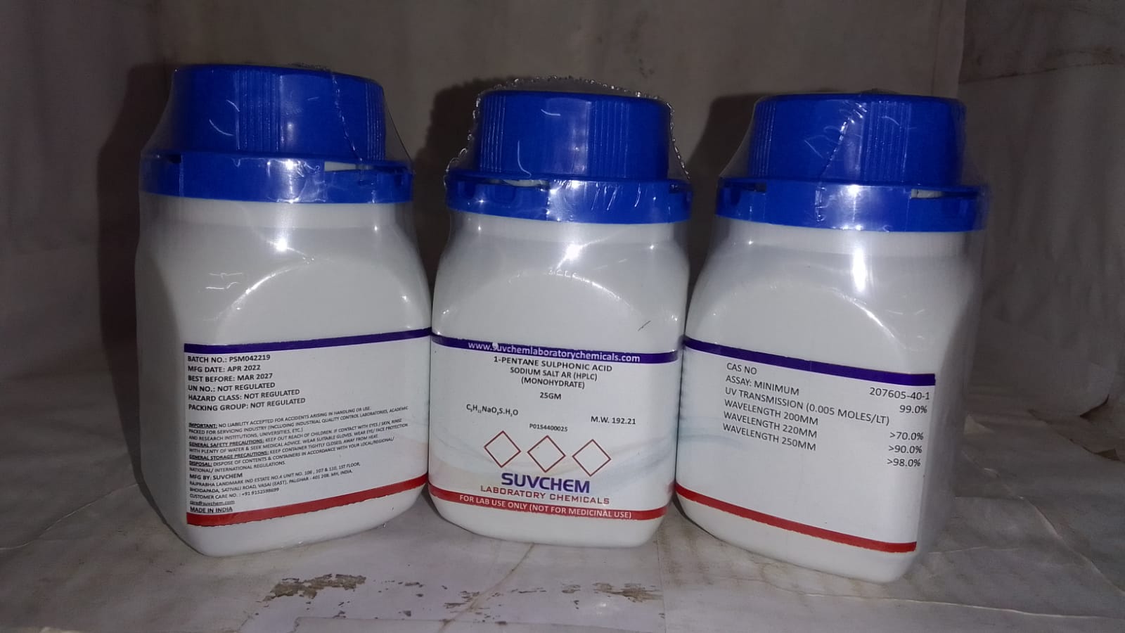 1-PENTANE SULPHONIC ACID SODIUM SALT MONOHYDRATE (HPLC) AR